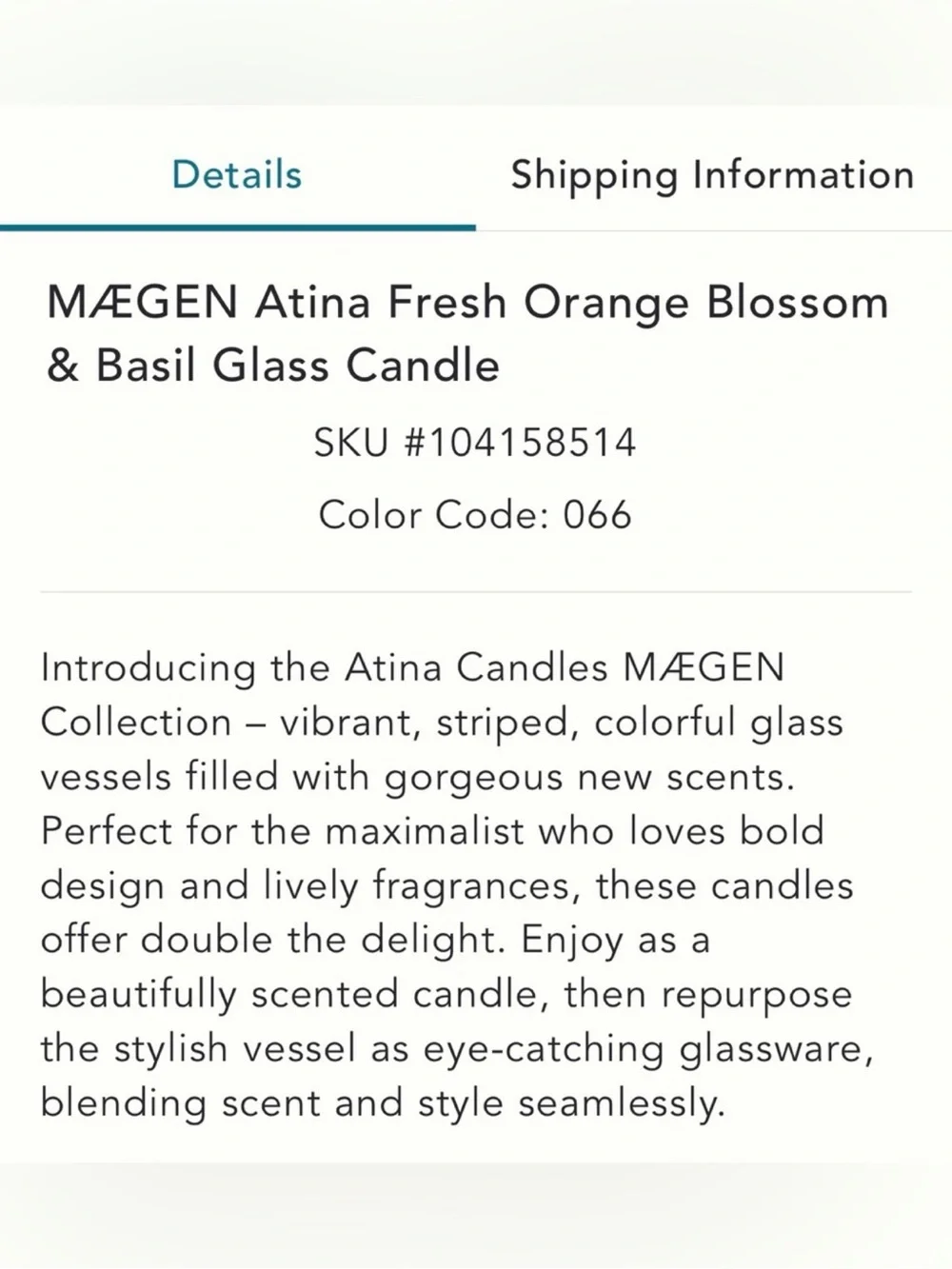 Anthropologie maegen atina